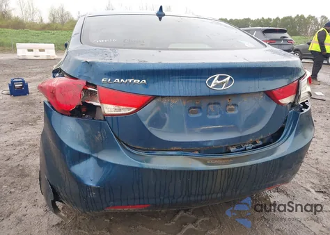 2013 Hyundai Elantra Gls from USA, damaged, VIN KMHDH4AE7DU954007